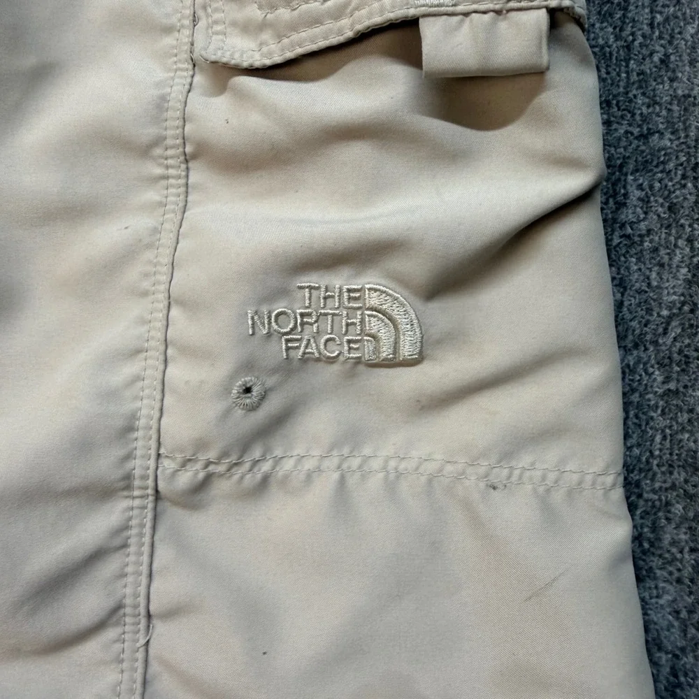 The North Face Mens Tan Beige Board Shorts Cargo Pocket Size 6 32 Waist